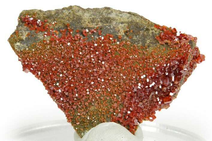 Glittering Ruby Red Vanadinite Crystals - Arizona #361573